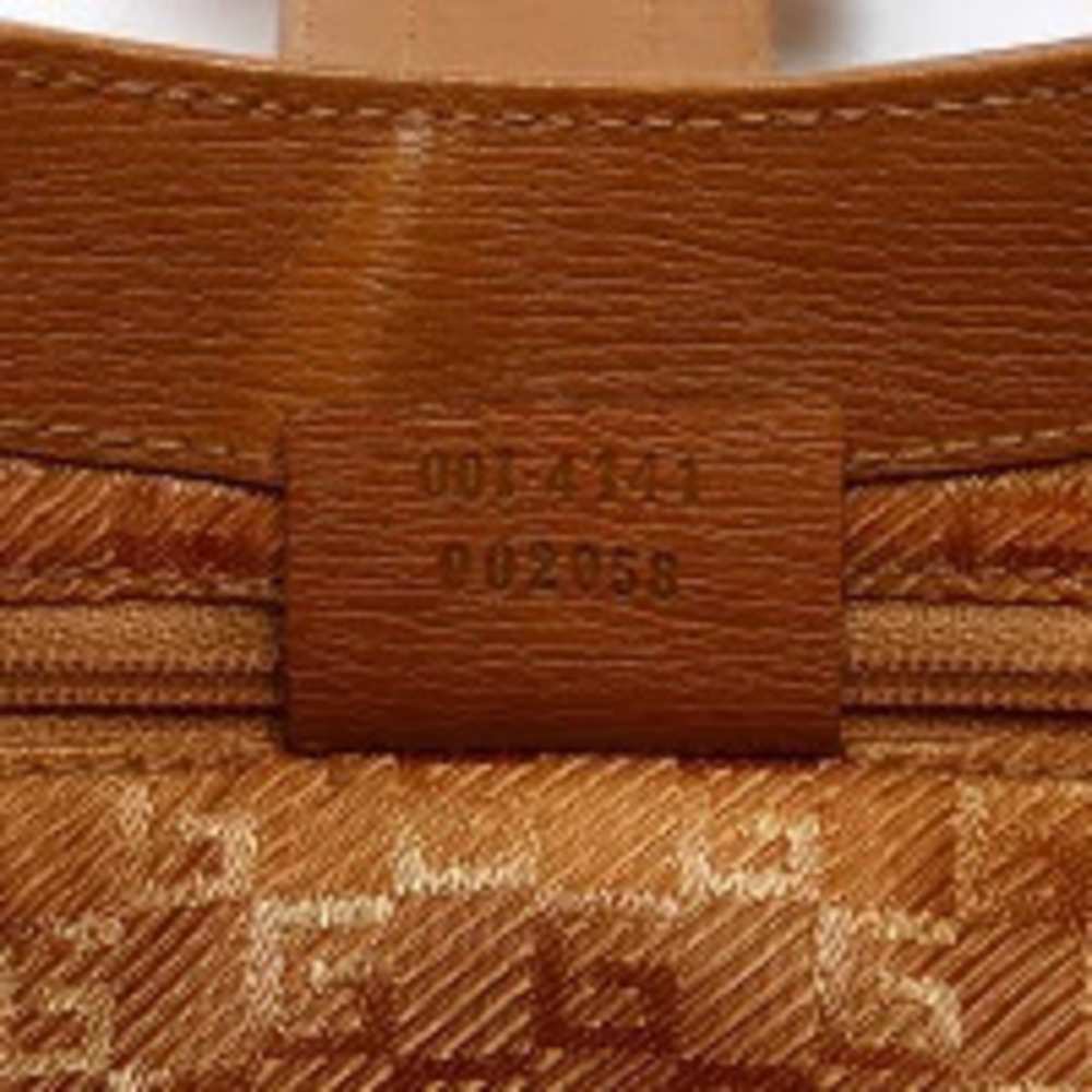 Gucci leather brown shoulder logo bag - Picture 12 of 13